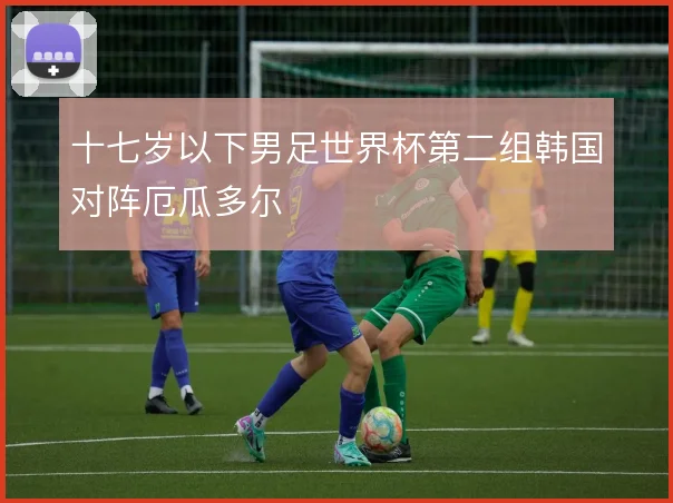 十七岁以下男足世界杯第二组韩国对阵厄瓜多尔